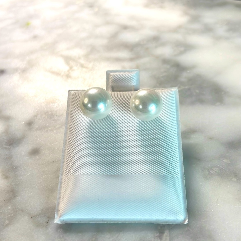 925 Sterling Large Pearl Studs